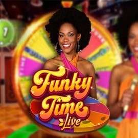 Funky Time online game logo by Evolution on slotorocasino.eu