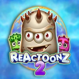 Reactoonz 2 slot logo by Play'n GO at Slotoro Casino