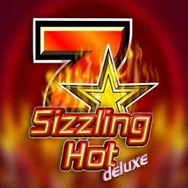 Sizzling Hot Deluxe slot logo by Novomatic at Slotoro Casino