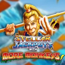 Stellar Jackpots with More Monkeys slot icon by Lightning Box Game, available at Slotoro Casino