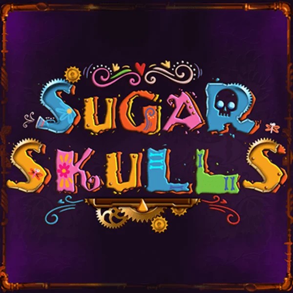 Slots logo of Sugar Skulls from Booming Games at Slotoro Casino