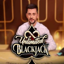 Unlimited Blackjack logo by Ezugi at Slotoro Casino